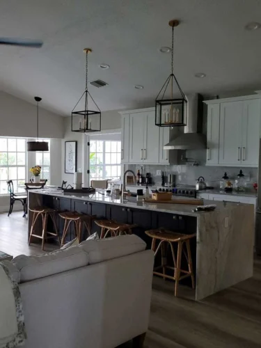 After a Living room and Kitchen Remodeling Project