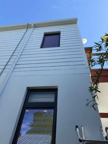 Completed Exteior Home Remodel with New hardie board siding